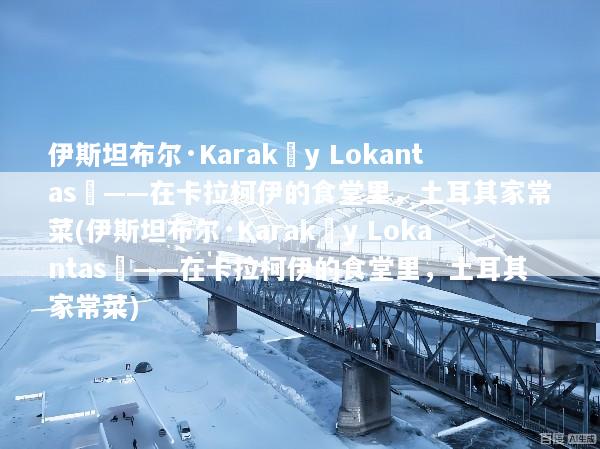 伊斯坦布尔·Karaköy Lokantası——在卡拉柯伊的食堂里，土耳其家常菜(伊斯坦布尔·Karaköy Lokantası——在卡拉柯伊的食堂里，土耳其家常菜)