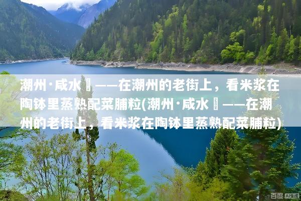 潮州·咸水粿——在潮州的老街上，看米浆在陶钵里蒸熟配菜脯粒(潮州·咸水粿——在潮州的老街上，看米浆在陶钵里蒸熟配菜脯粒)