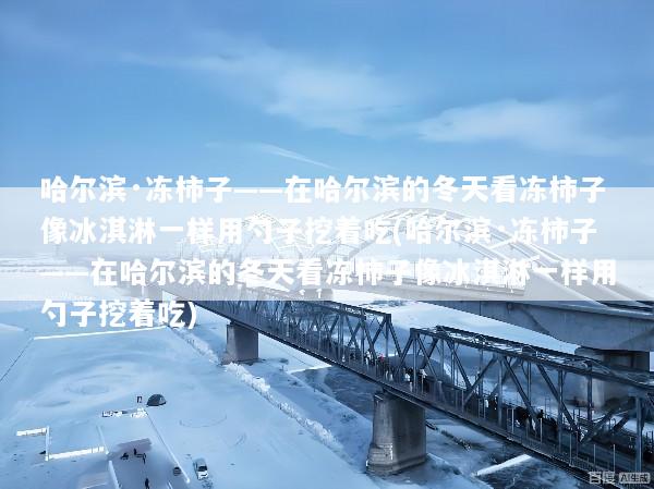 哈尔滨·冻柿子——在哈尔滨的冬天看冻柿子像冰淇淋一样用勺子挖着吃(哈尔滨·冻柿子——在哈尔滨的冬天看冻柿子像冰淇淋一样用勺子挖着吃)
